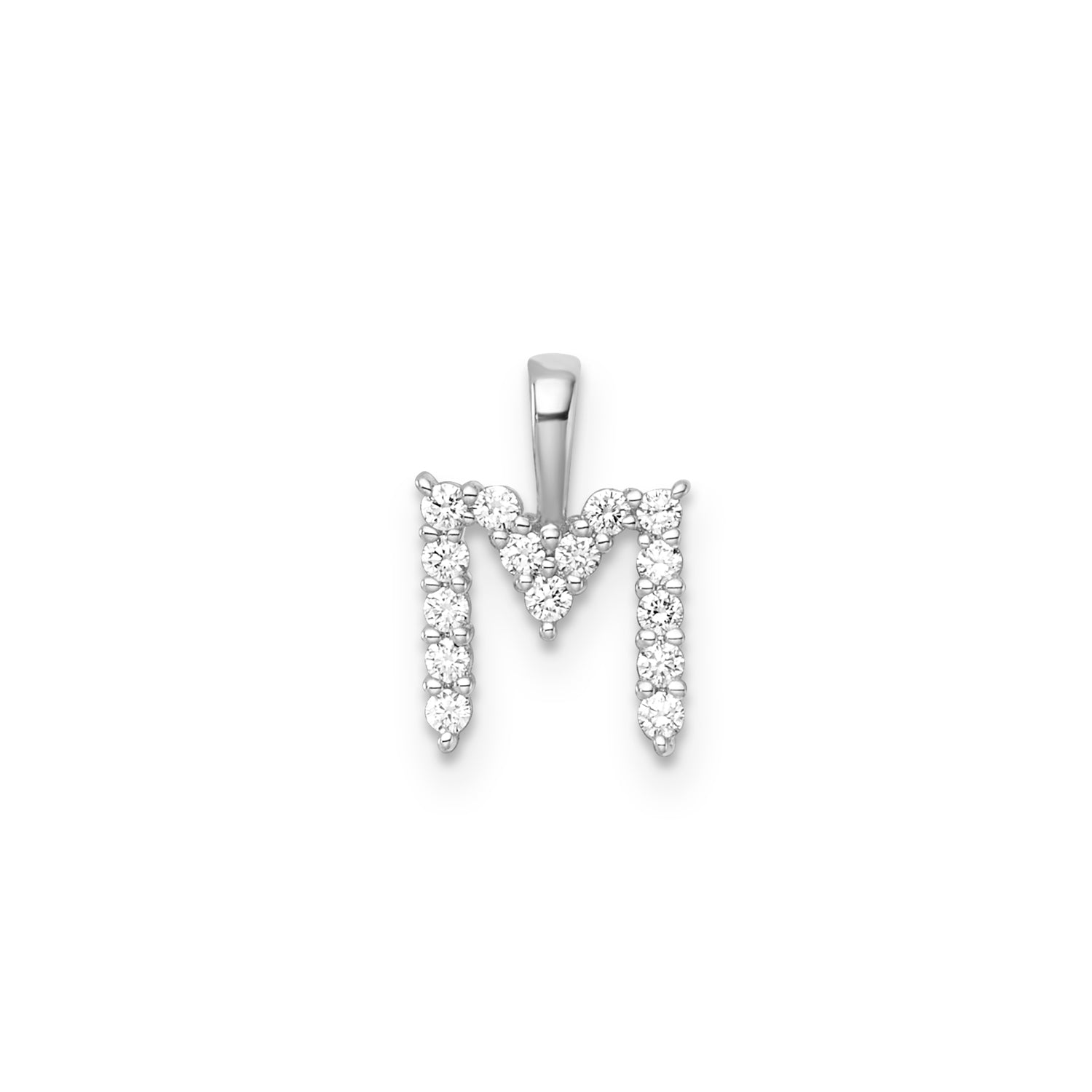 0.15ct Lab Grown Diamond Pendant in 9K White Gold