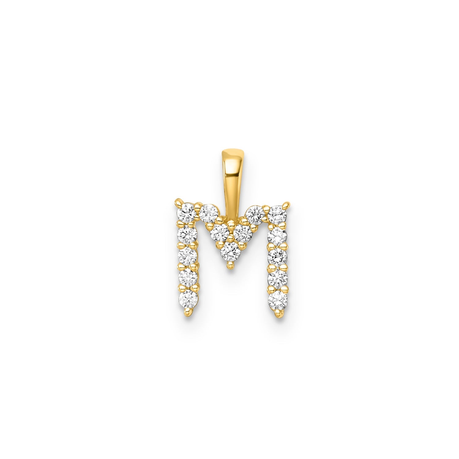 0.15ct Lab Grown Diamond Pendant in 9K Yellow Gold