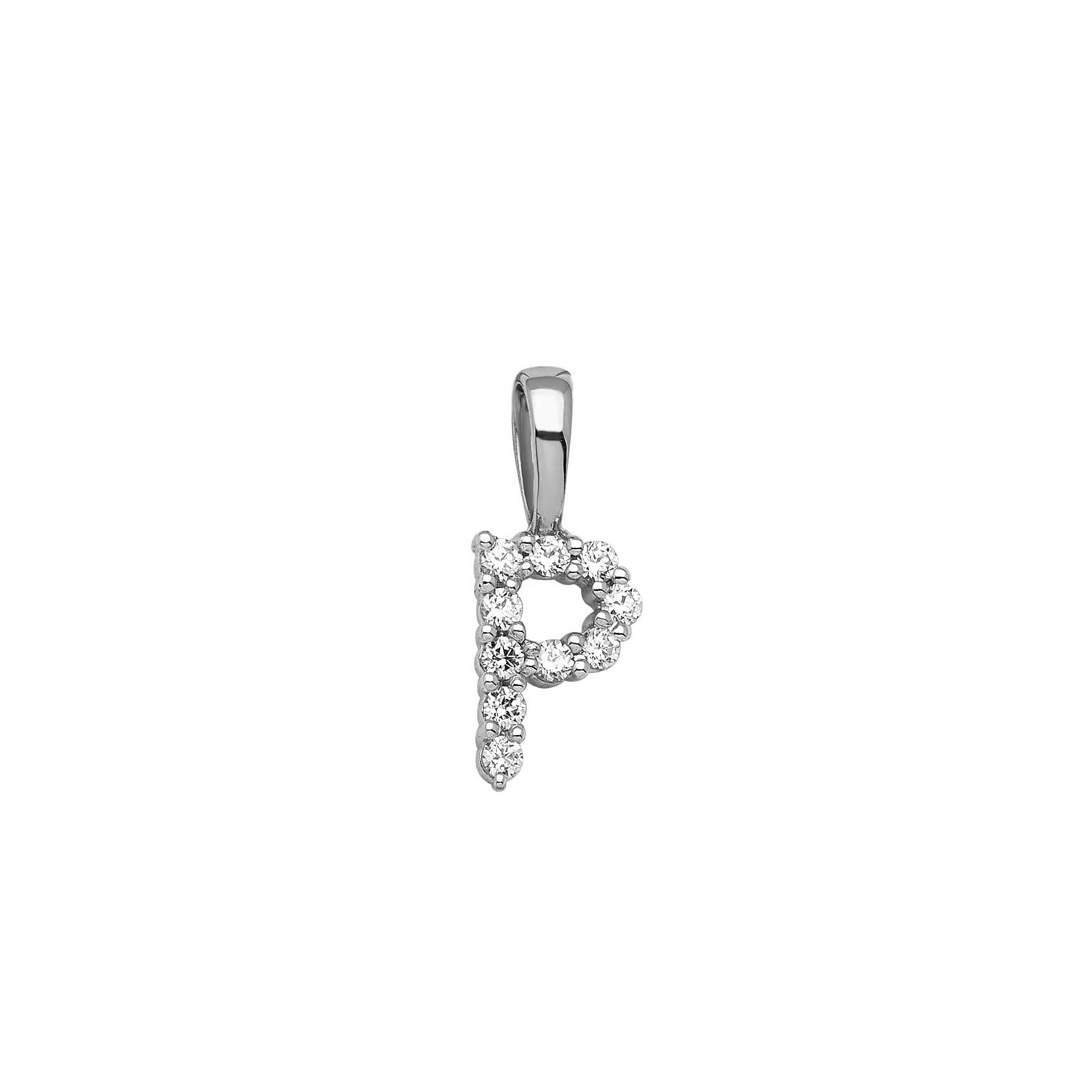 0.10ct Lab Grown Diamond Pendant in 9K White Gold