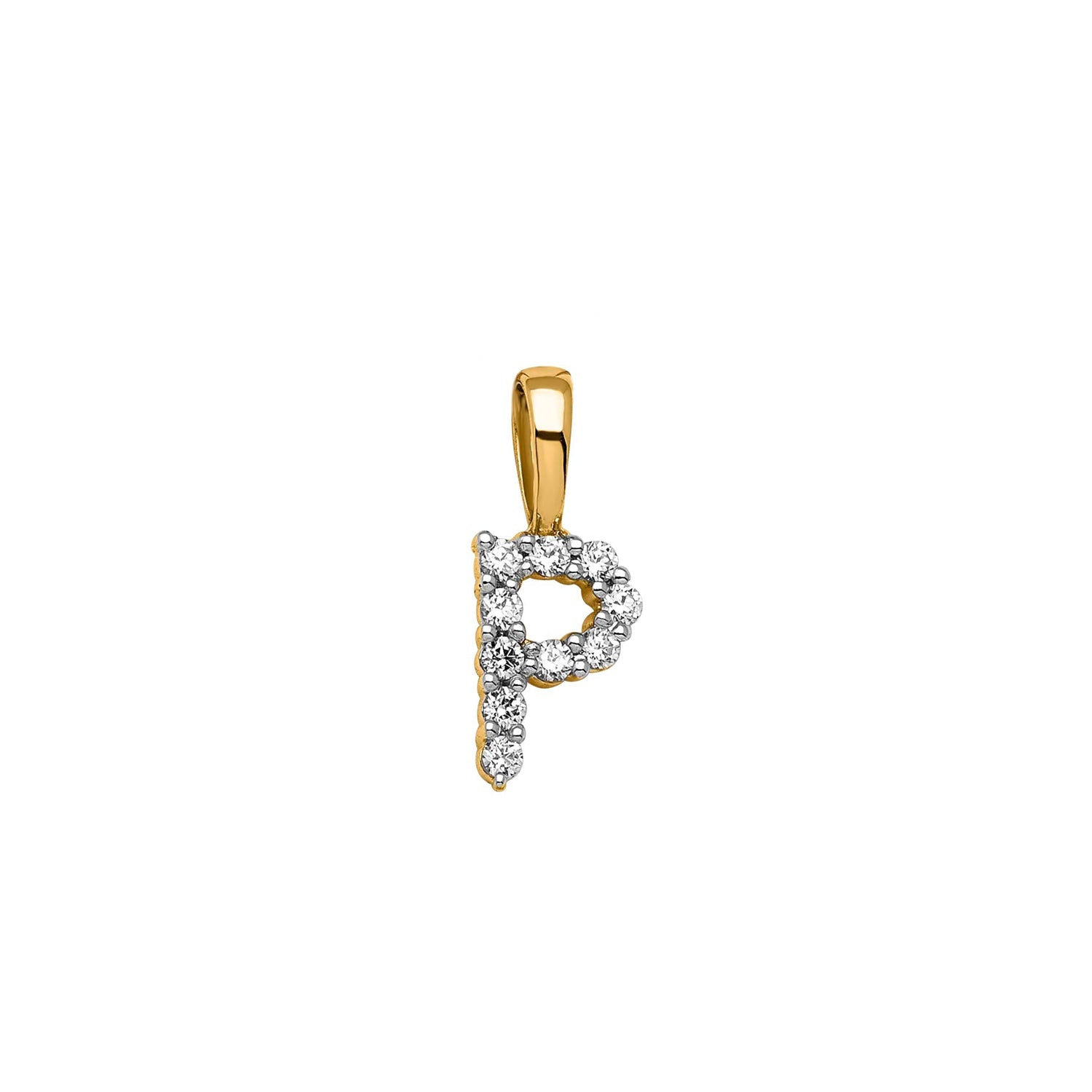 0.10ct Lab Grown Diamond Pendant in 9K Yellow Gold