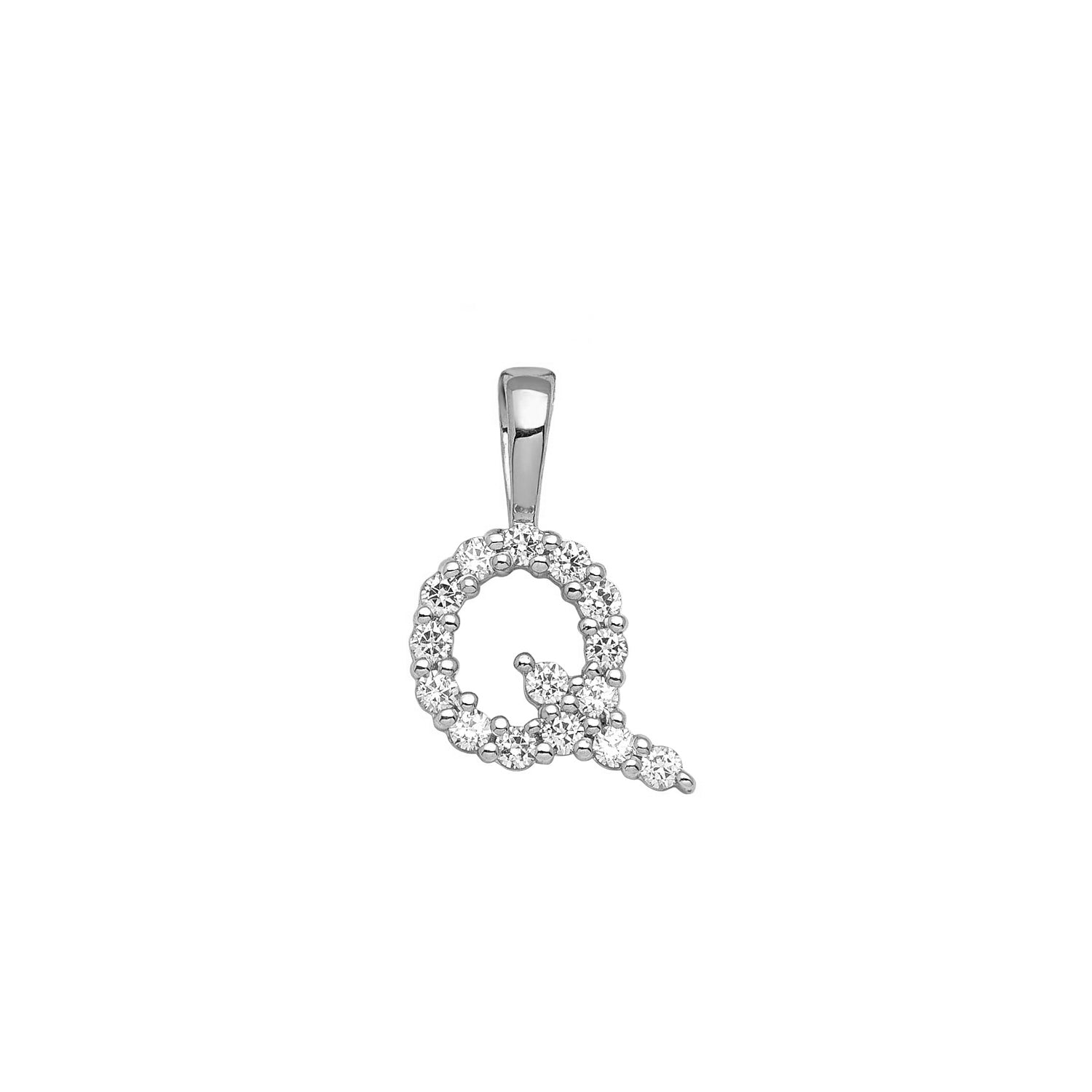 0.15ct Lab Grown Diamond Pendant in 9K White Gold