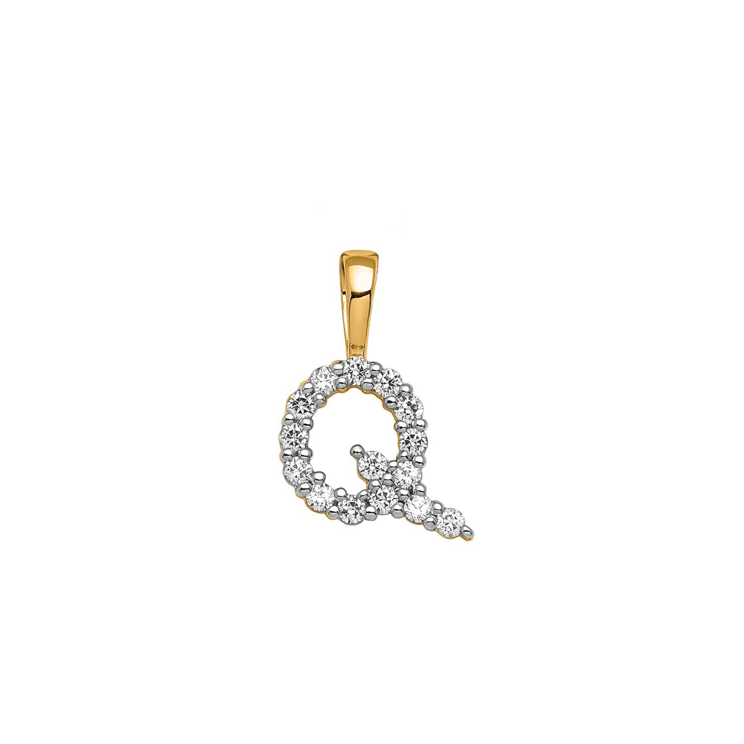 0.15ct Lab Grown Diamond Pendant in 9K Yellow Gold