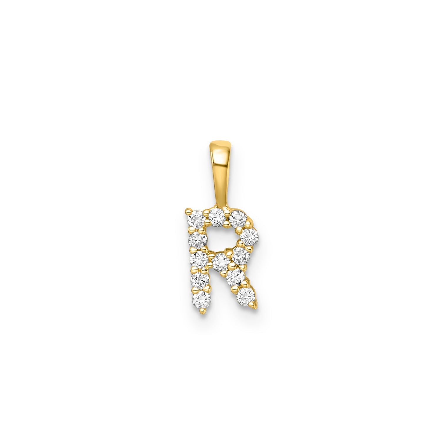 0.13ct Lab Grown Diamond Pendant in 9K Yellow Gold
