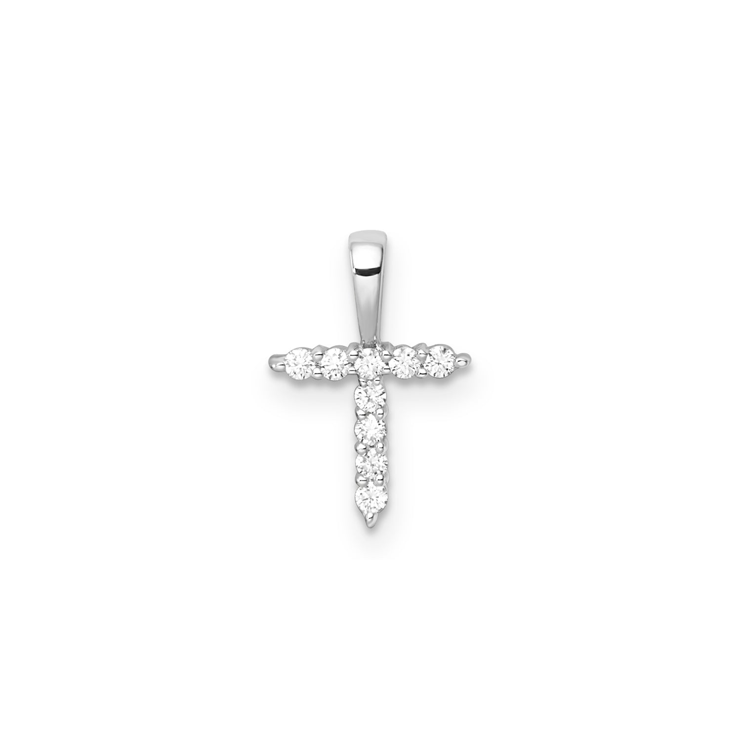 0.09ct Lab Grown Diamond Pendant in 9K White Gold