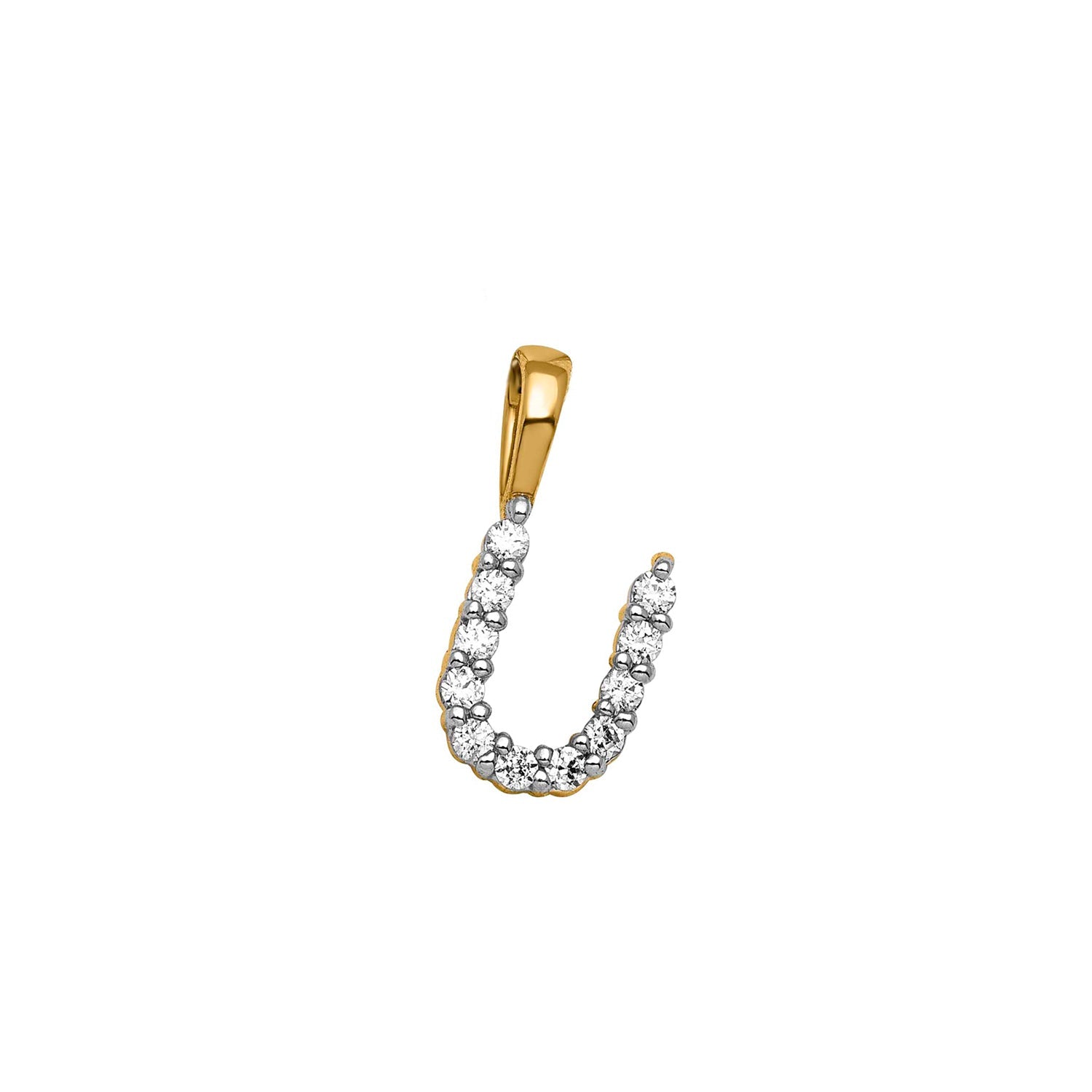 0.11ct Lab Grown Diamond Pendant in 9K Yellow Gold