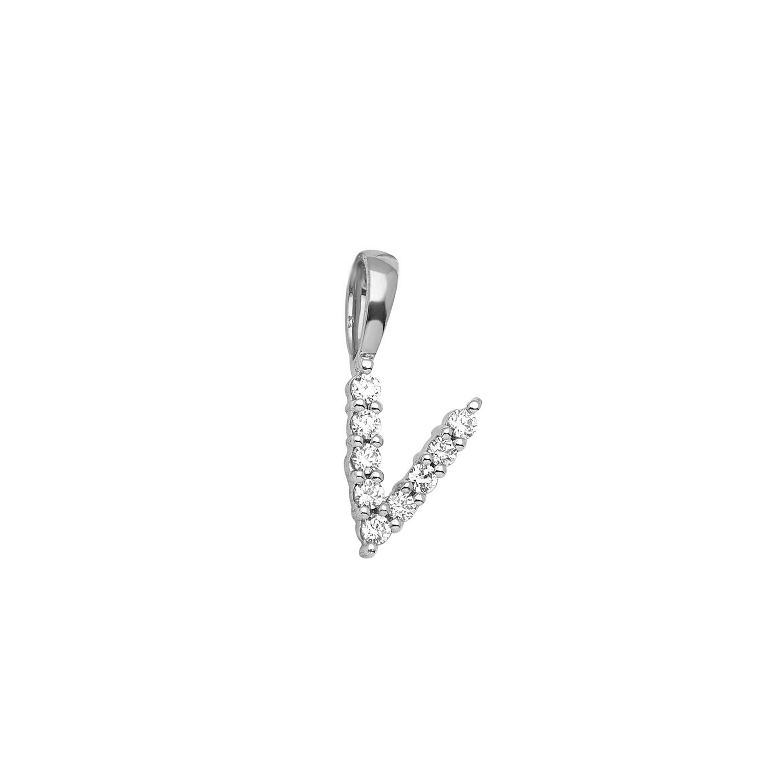 0.09ct Lab Grown Diamond Pendant in 9K White Gold
