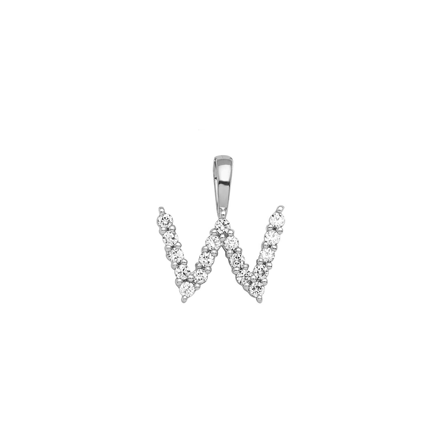 0.17ct Lab Grown Diamond Pendant in 9K White Gold