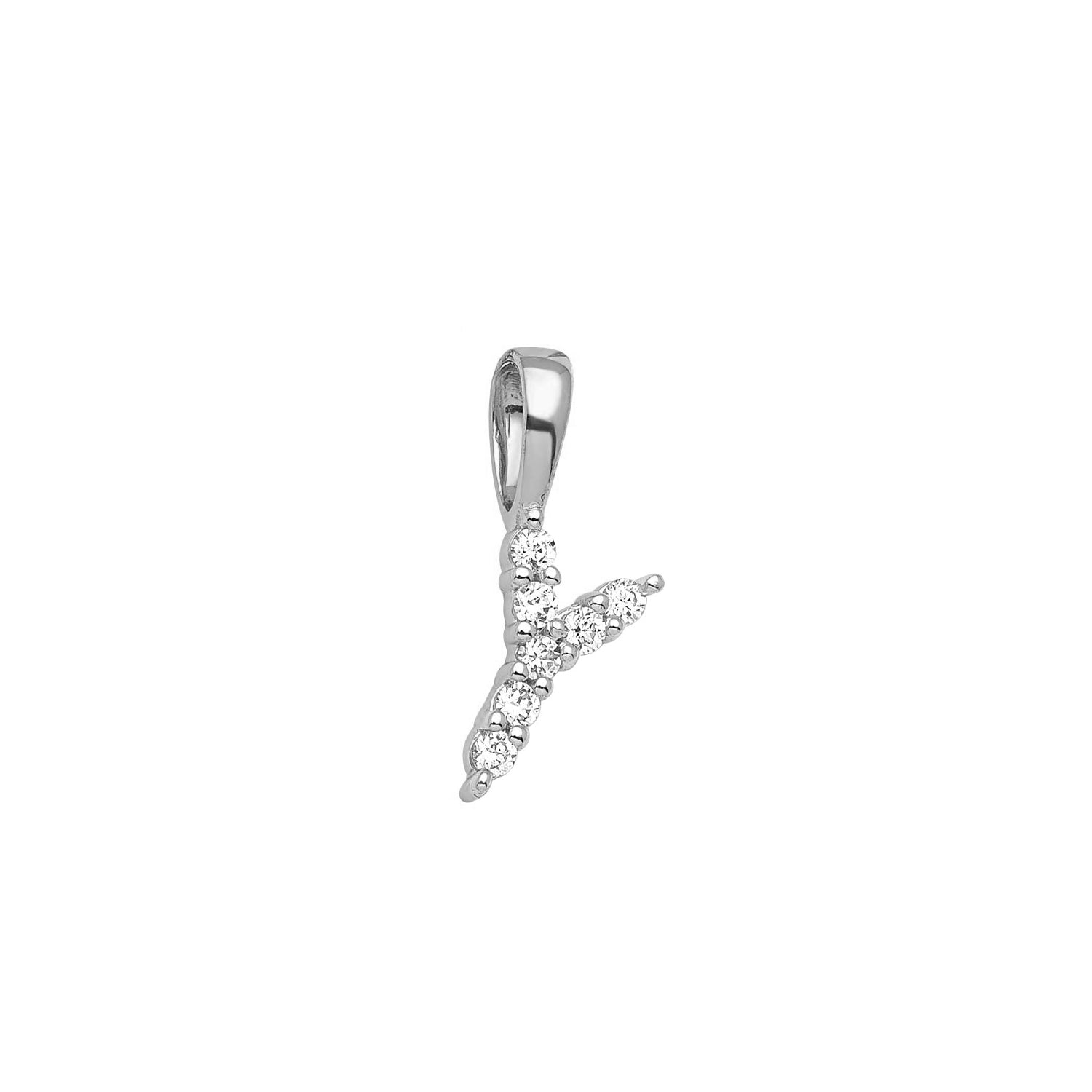 0.07ct Lab Grown Diamond Pendant in 9K White Gold