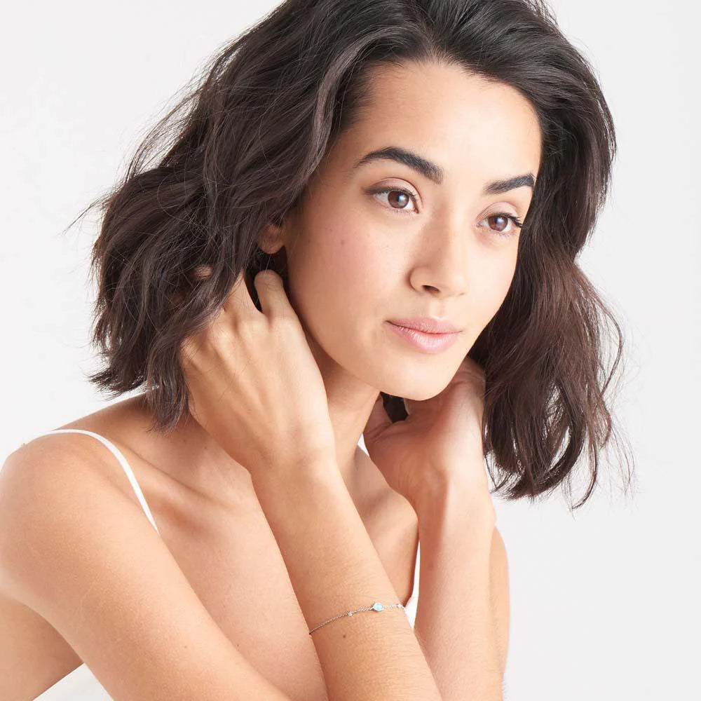 Ania Haie Turquoise Discs Silver Bracelet