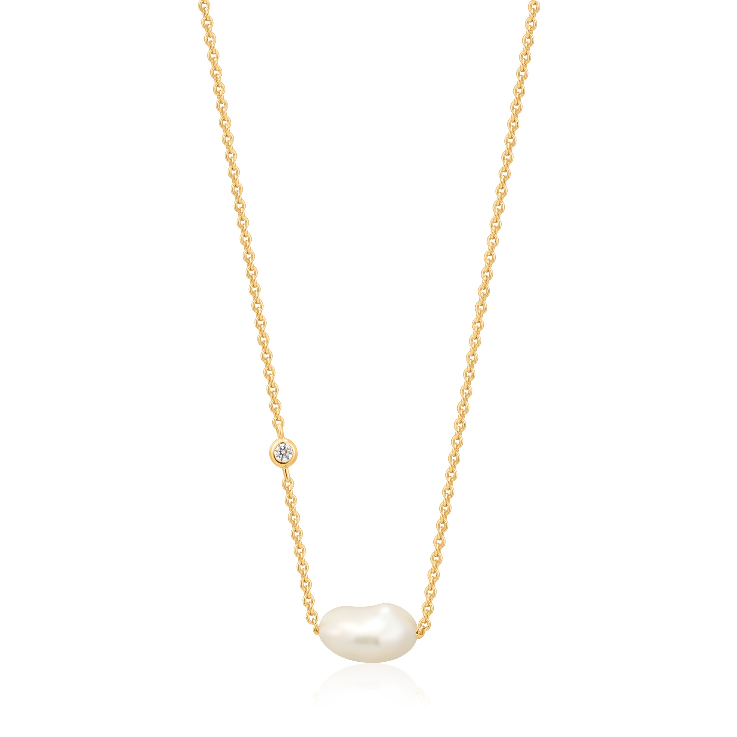 Ania Haie Pearl Necklace Gold