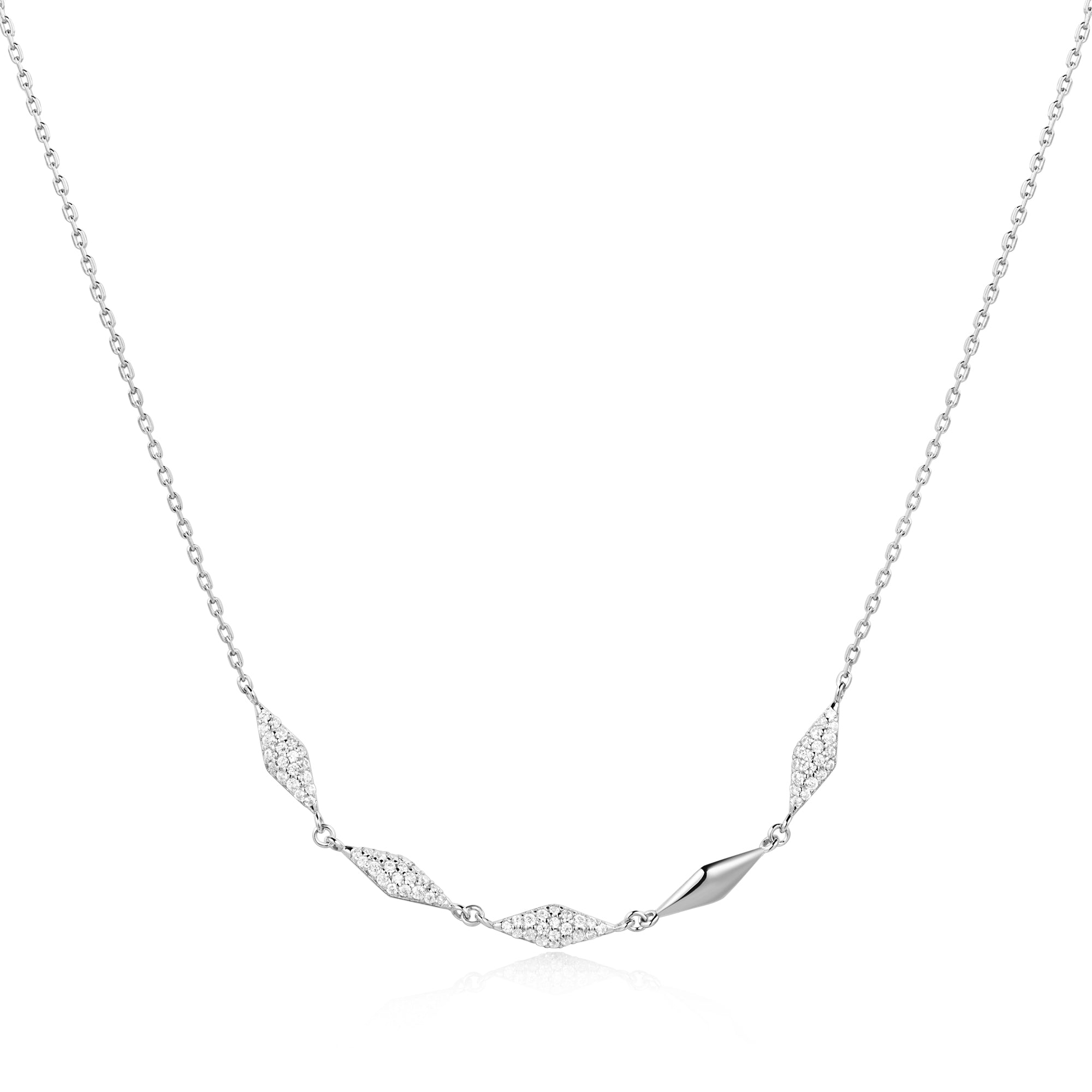 Ania Haie Silver Multi Sparkle Necklace