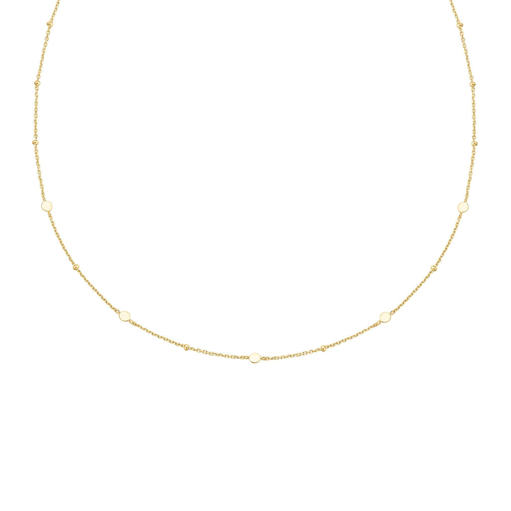 Ania Haie Gold Disc Station Necklace