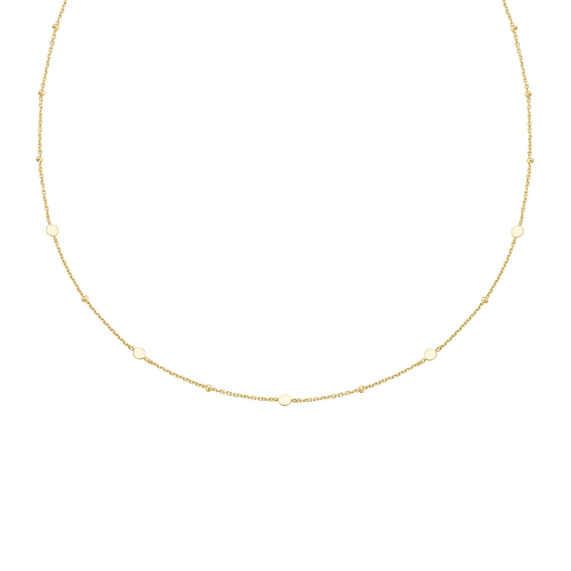 Ania Haie Gold Disc Station Necklace