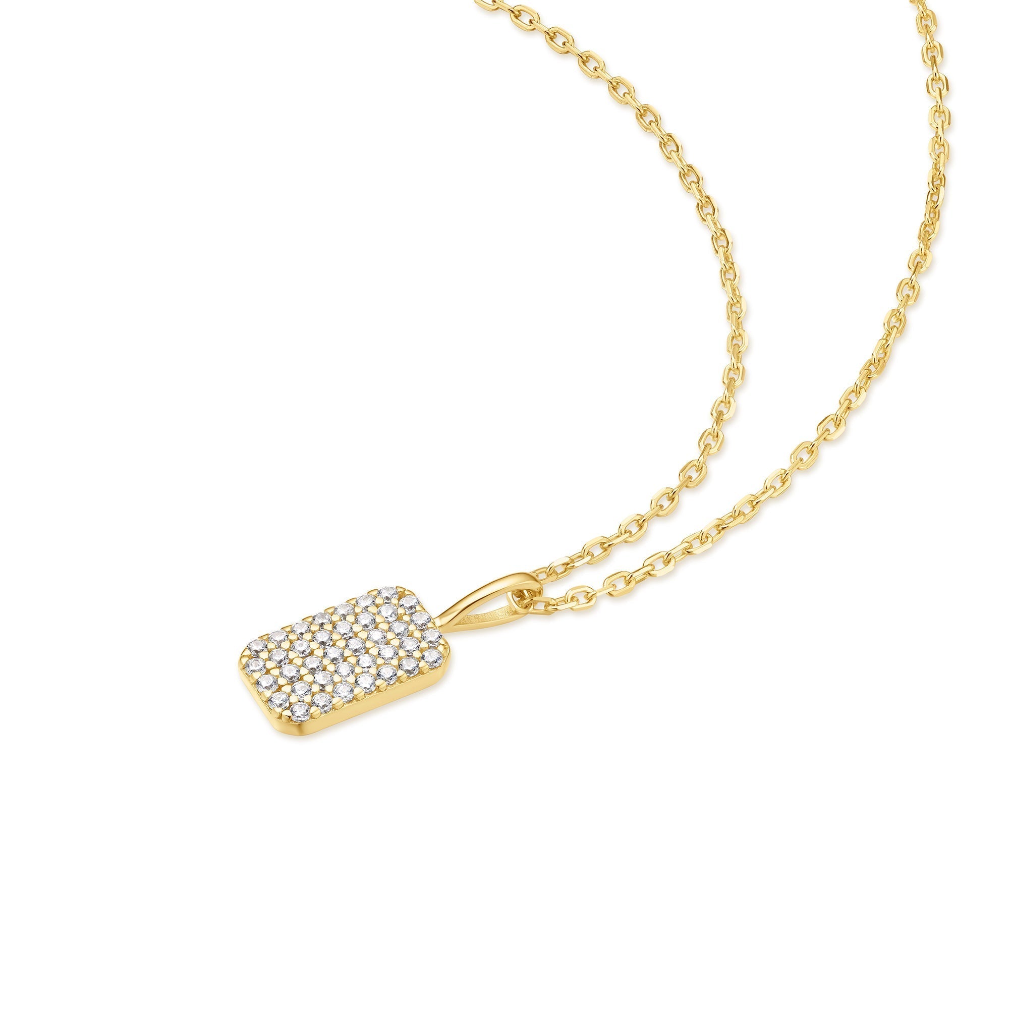 Ania Haie Gold Pave Pendant Necklace