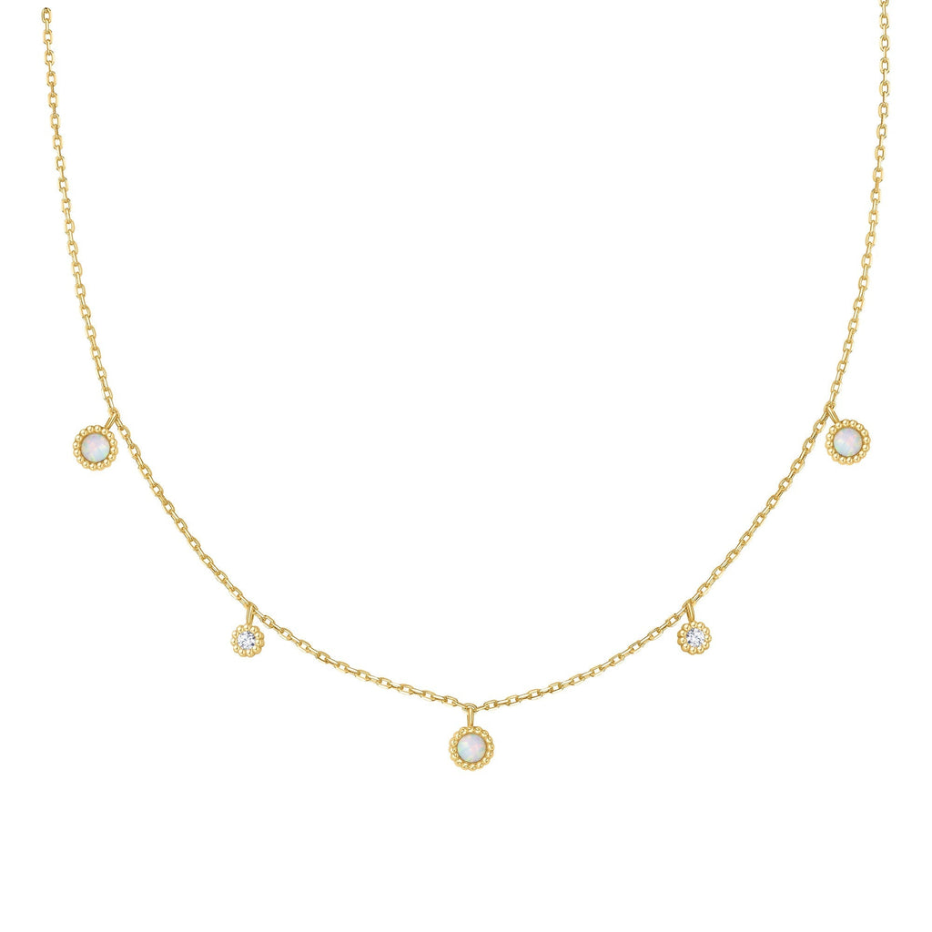 Ania Haie Gold Kyoto Opal Station Necklace