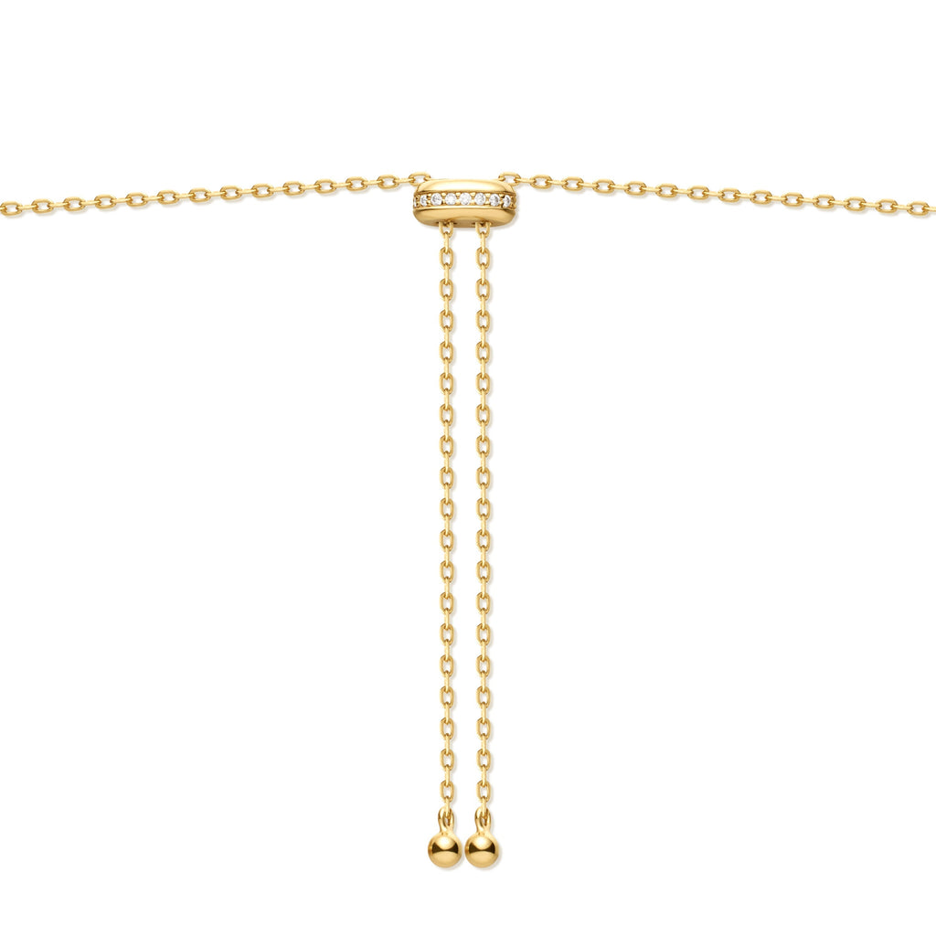 Ania Haie Gold Bezel Cubic Zirconia Station Necklace