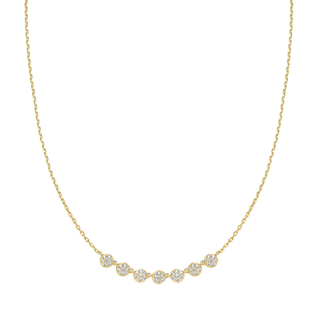 Ania Haie Gold Pave Multi Beaded Chain Necklace
