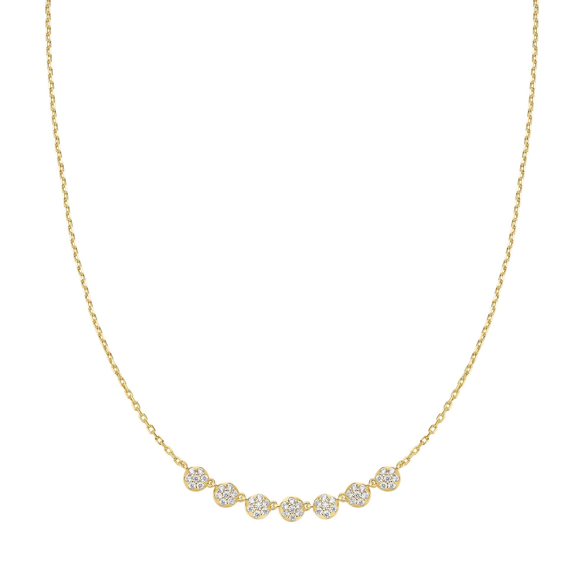 Ania Haie Gold Pave Multi Beaded Chain Necklace