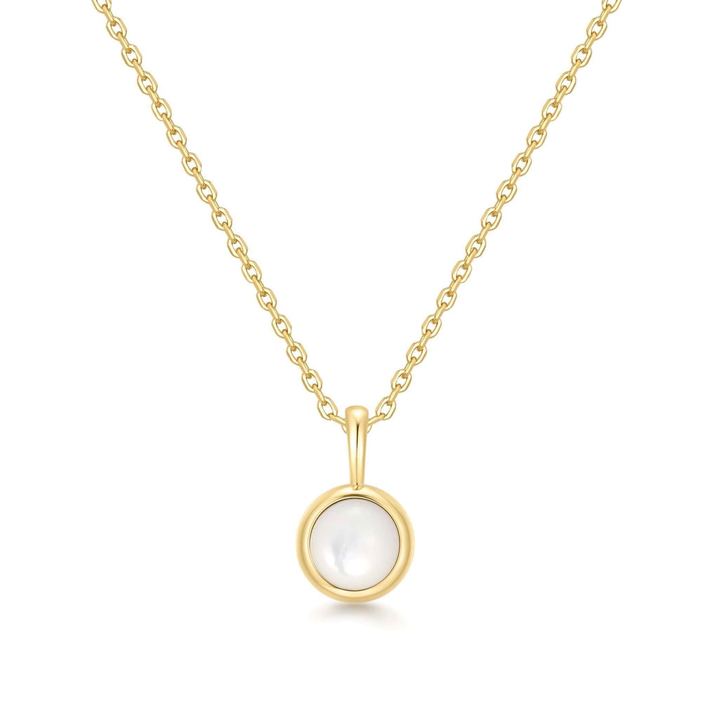 Ania Haie Gold Mother of Pearl Pendant Necklace