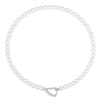 Ania Haie Silver Lobster Clasp Shell Pearl Necklace