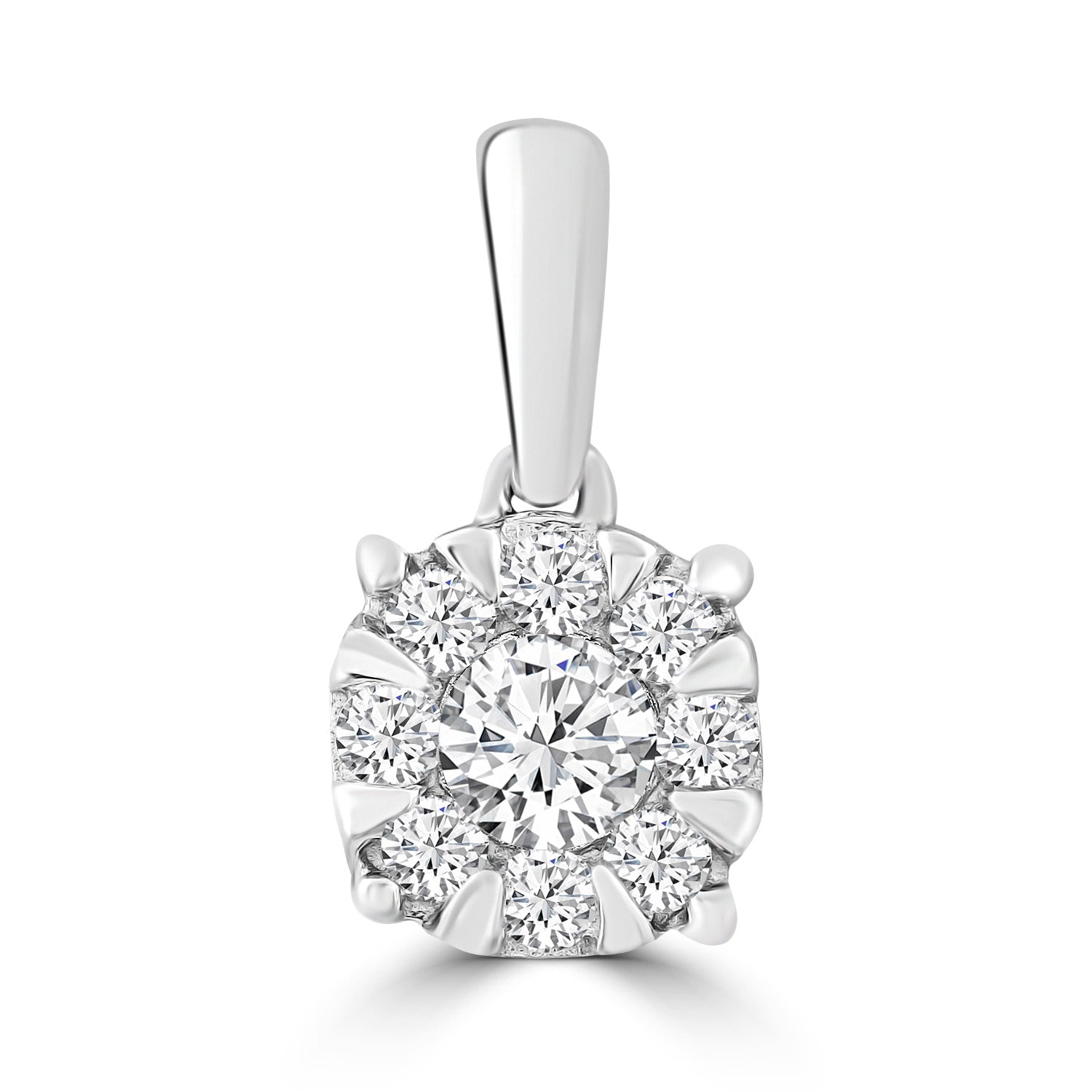Pendant with 0.25ct Diamonds in 9K White Gold