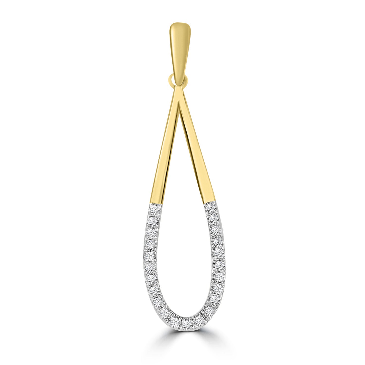 Pendant with 0.07ct Diamonds in 9K Yellow Gold