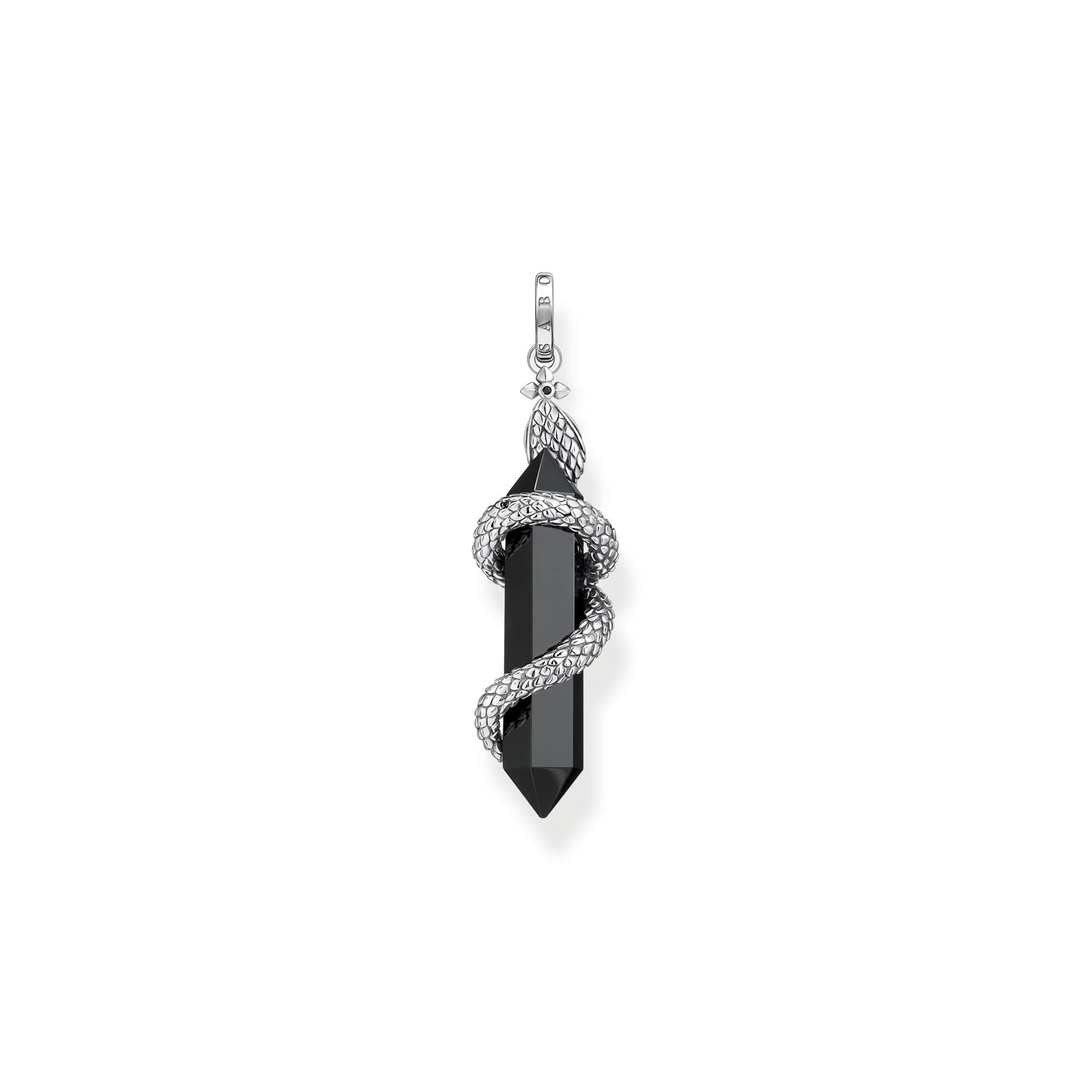 THOMAS SABO Pendant blackened onyx with snake
