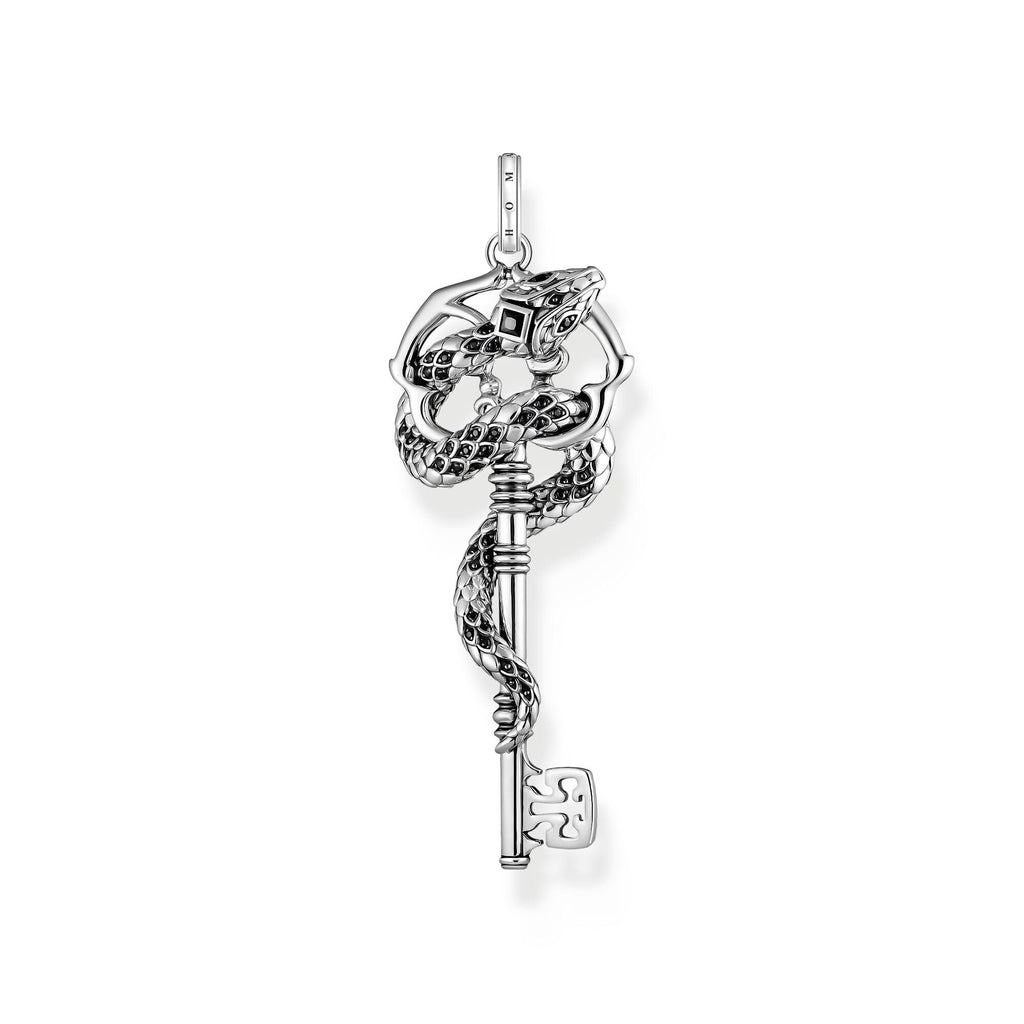 THOMAS SABO Snake pendant with vintage silver key