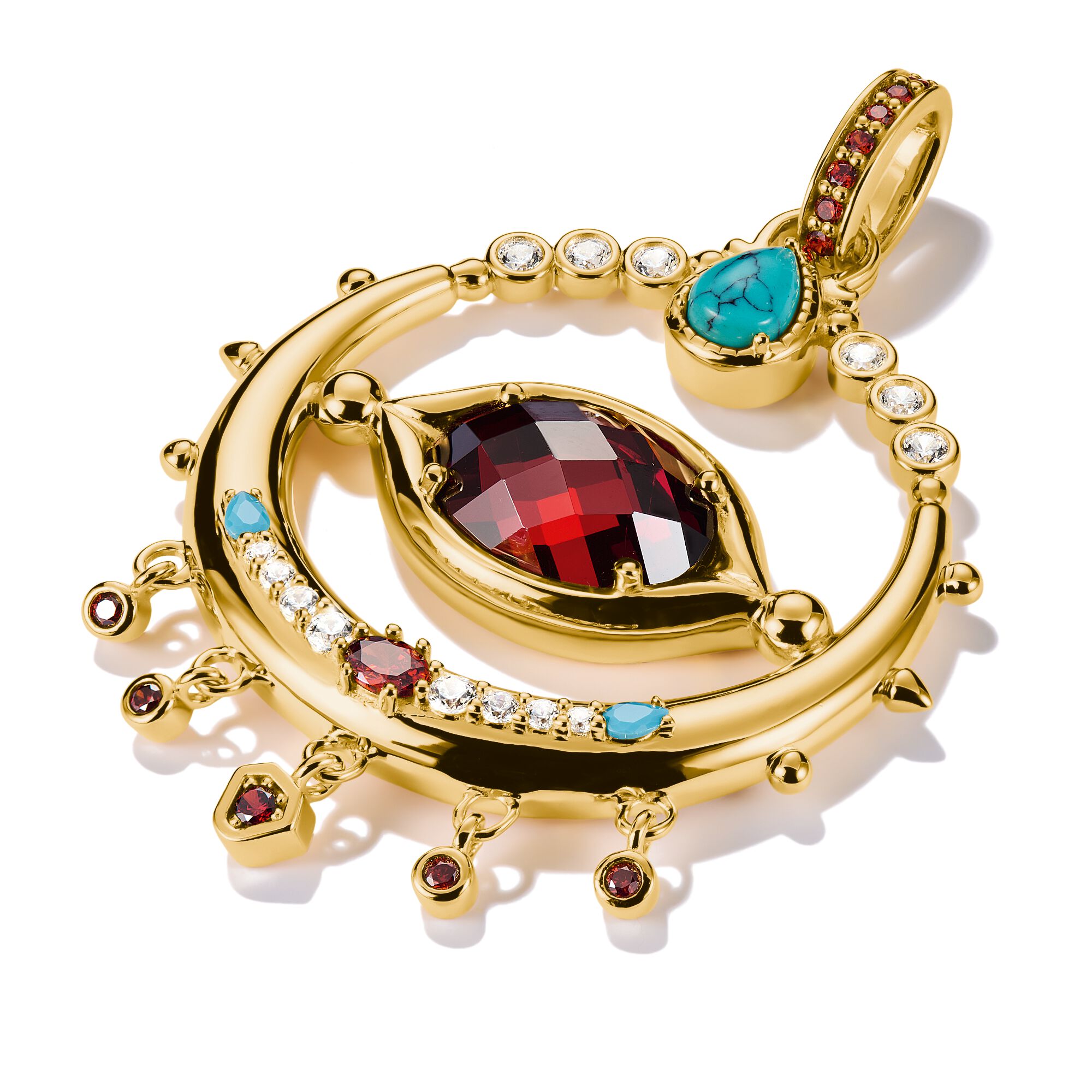 THOMAS SABO Elyndra Pendant with Red Zirconia Stone