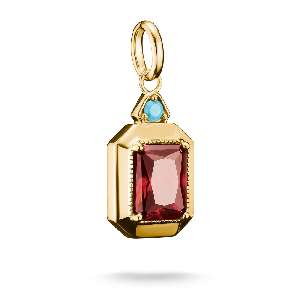 THOMAS SABO Octagon Pendant with Red Zirconia Stone Elyndra