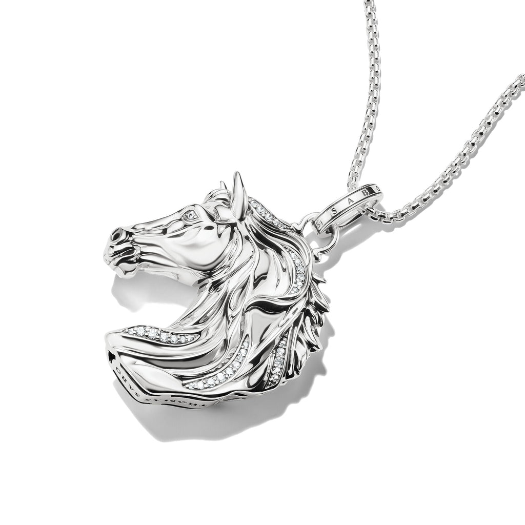 THOMAS SABO Silver Horse Pendant with Zirconia