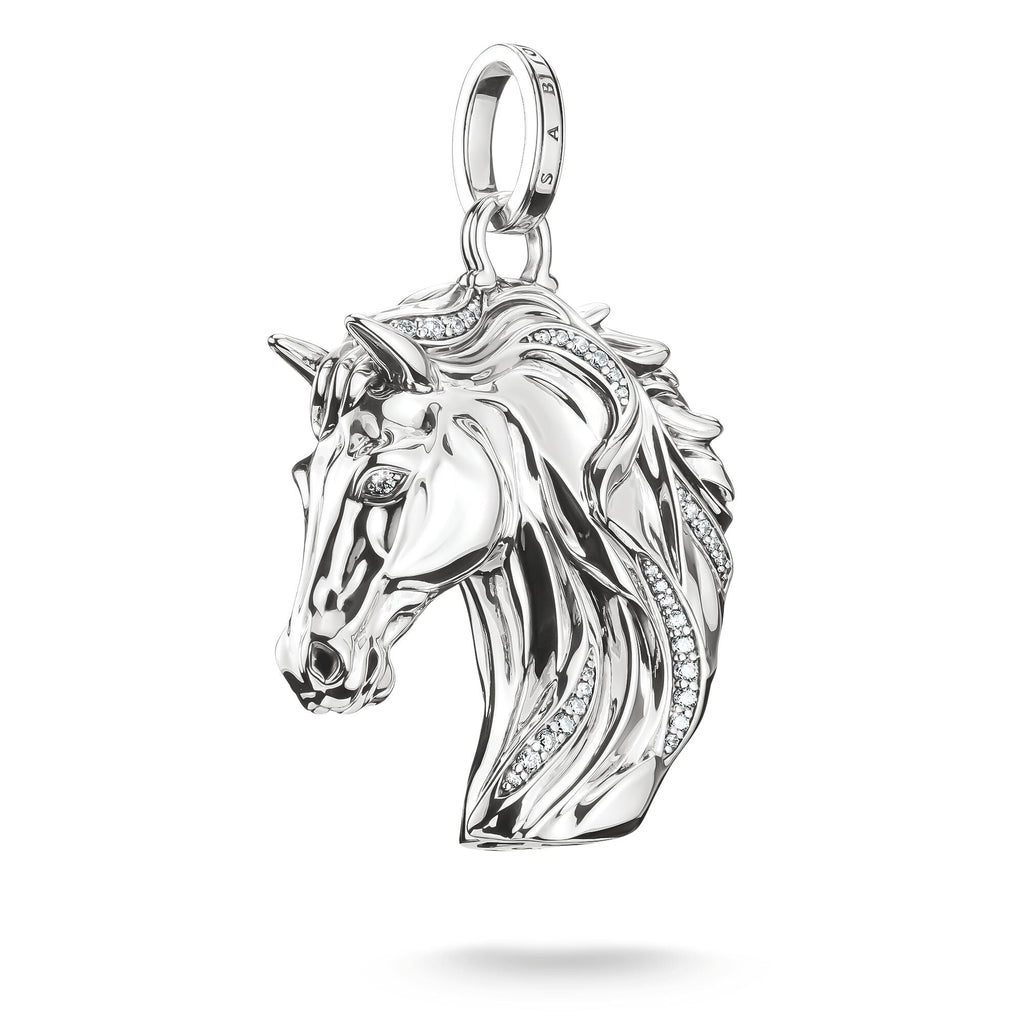 THOMAS SABO Silver Horse Pendant with Zirconia