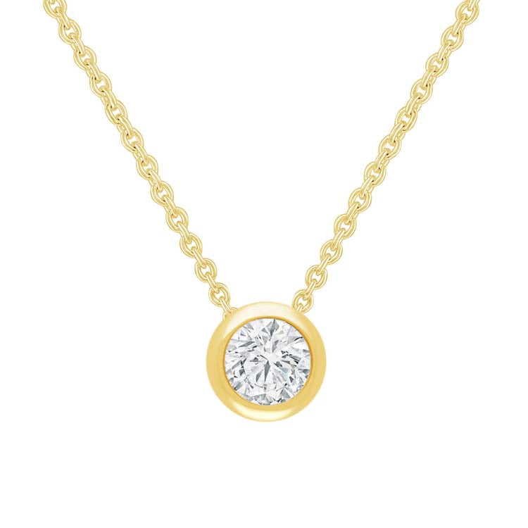 0.10ct Diamond Pendant in 9K Yellow Gold