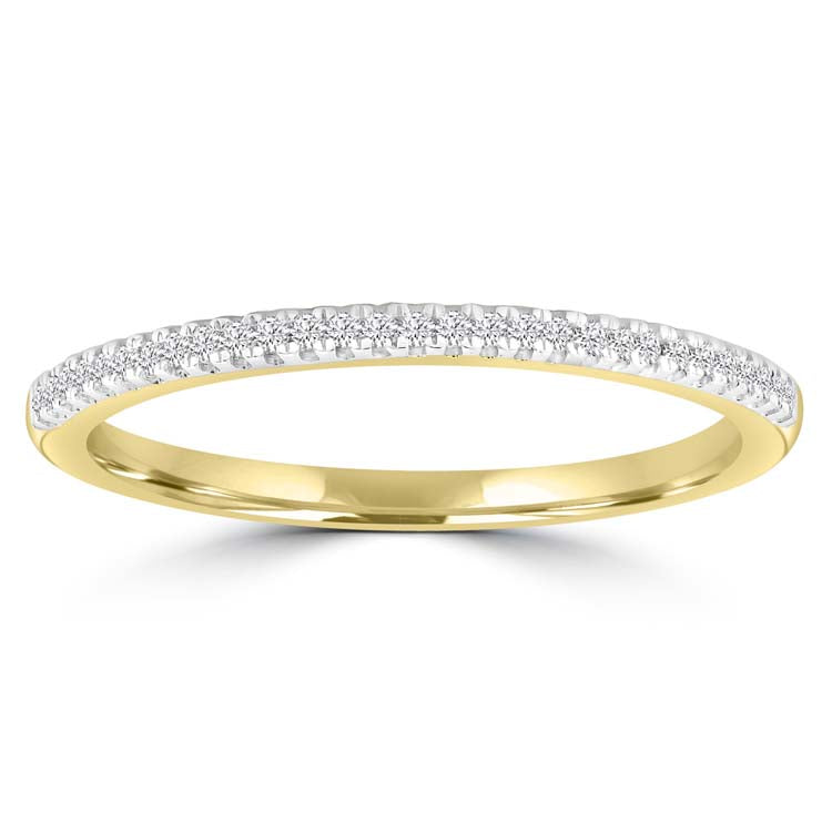 Diamond Ring with 0.08ct Diamonds in 9K Yellow Gold