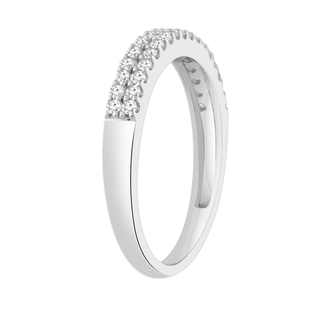 Diamond Ring with 0.25ct Diamonds in 9K White Gold