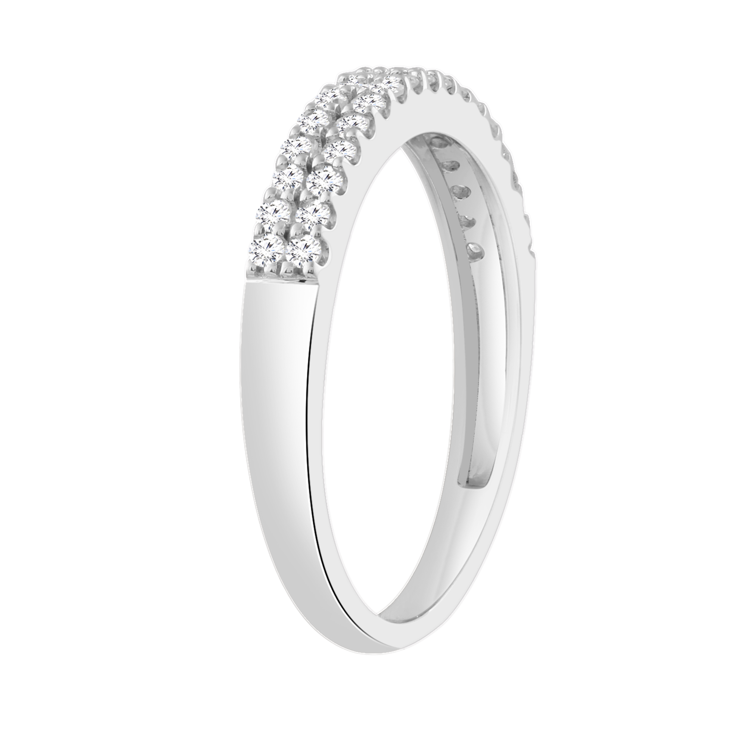 Diamond Ring with 0.25ct Diamonds in 9K White Gold