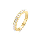 Ania Haie Gold Shell Pearl Beaded Ring