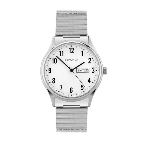 Women's Stainless Steel White Dial Silver Band 36mm