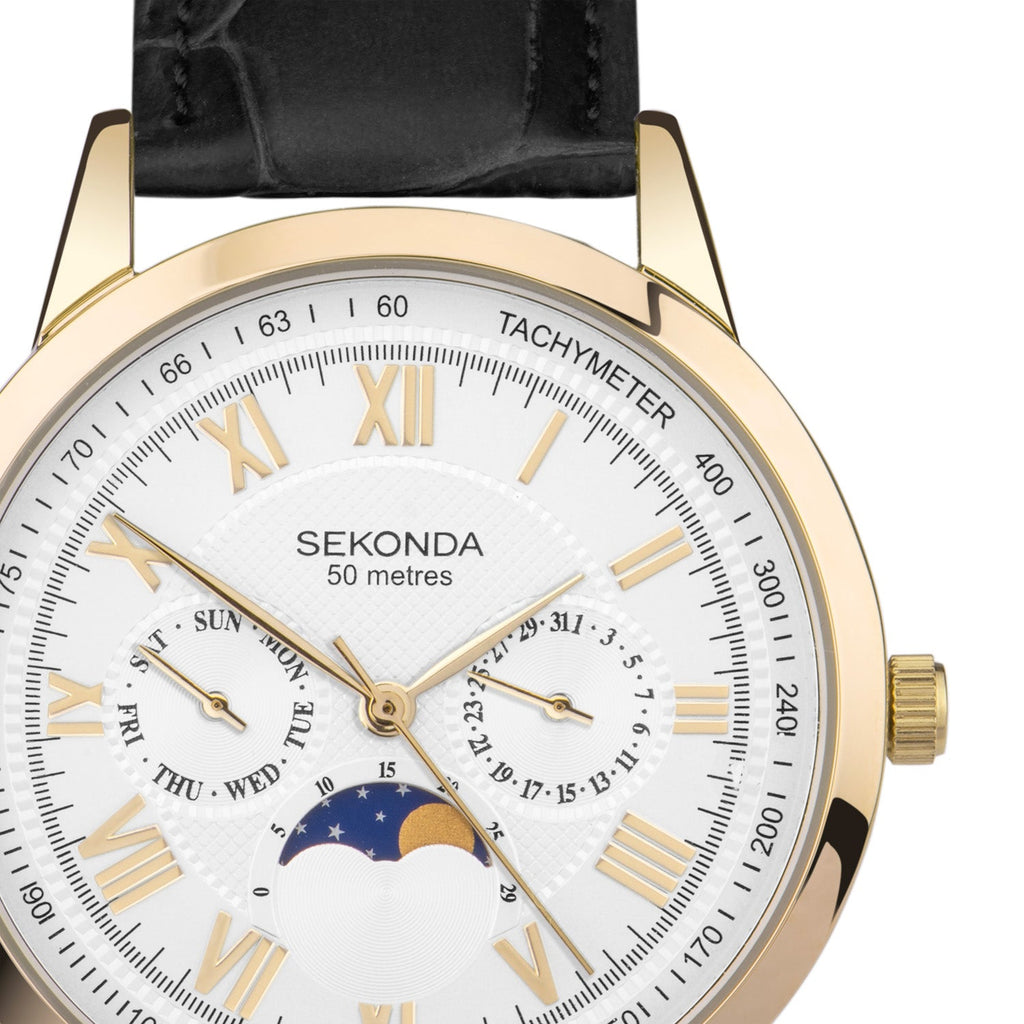 Sekonda Armstrong Moonphase 40mm Watch