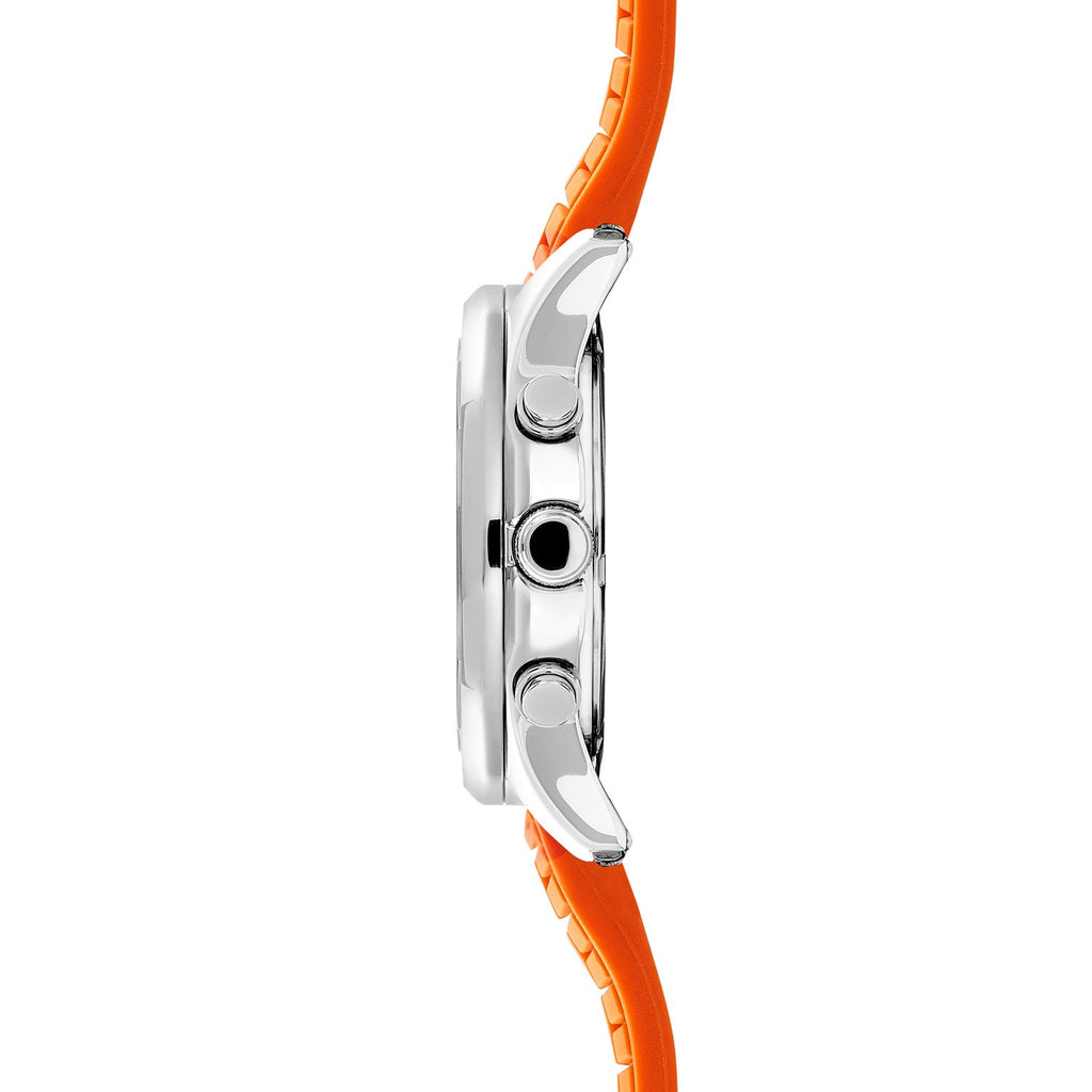 Sekonda Mens Octaire Black Dial Orange Rubber 40mm Watch