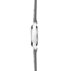 Women's Grey Leather Watch White Dial 25mm