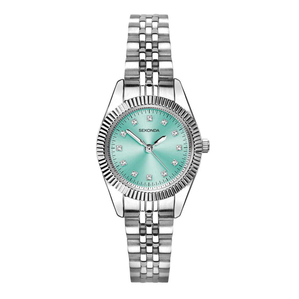 Sekonda Womens Francis Blue Dial Stainless Steel Bracelet 26mm Watch