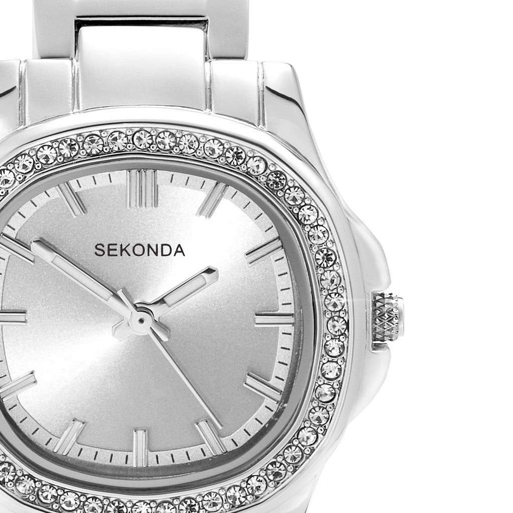 Sekonda Womens Octaire Silver Dial Stainless Steel Bracelet 30mm Watch