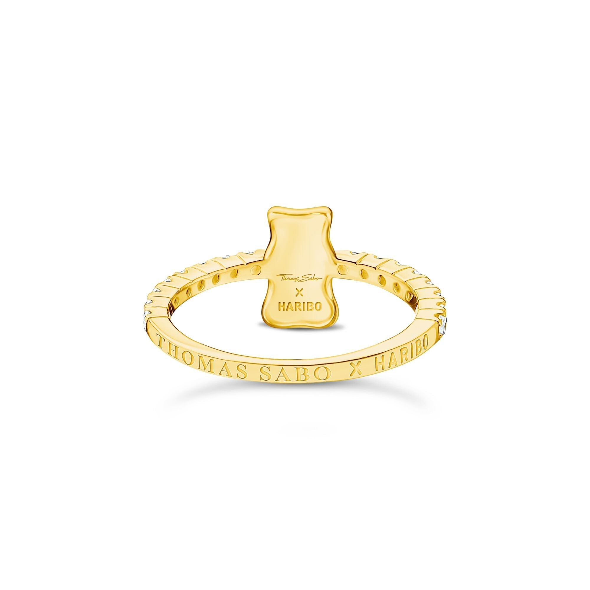 THOMAS SABO Ring with Gold HARIBO goldbear and zirconia