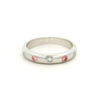 Leon Baker - White Gold Pink & White Lab Diamond Ring