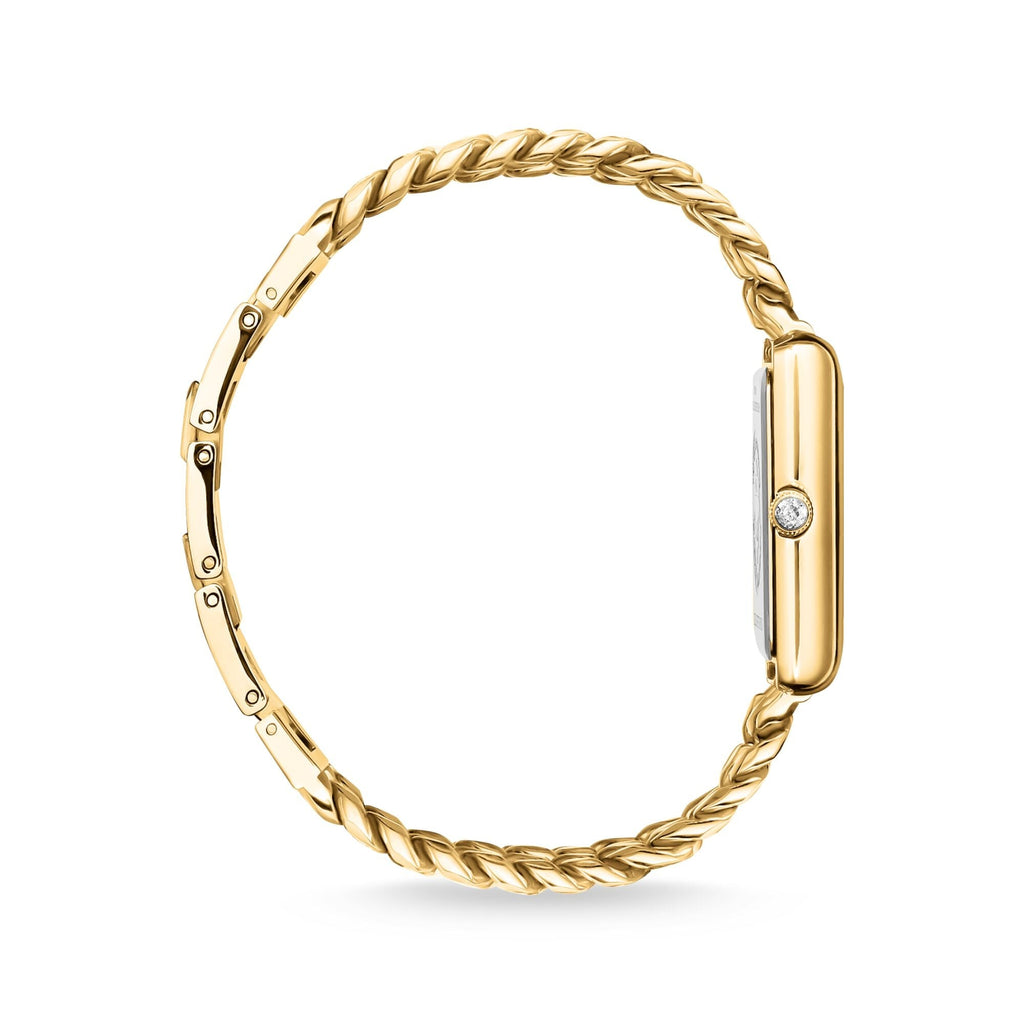 THOMAS SABO Ladies Rectangular Watch in Gold