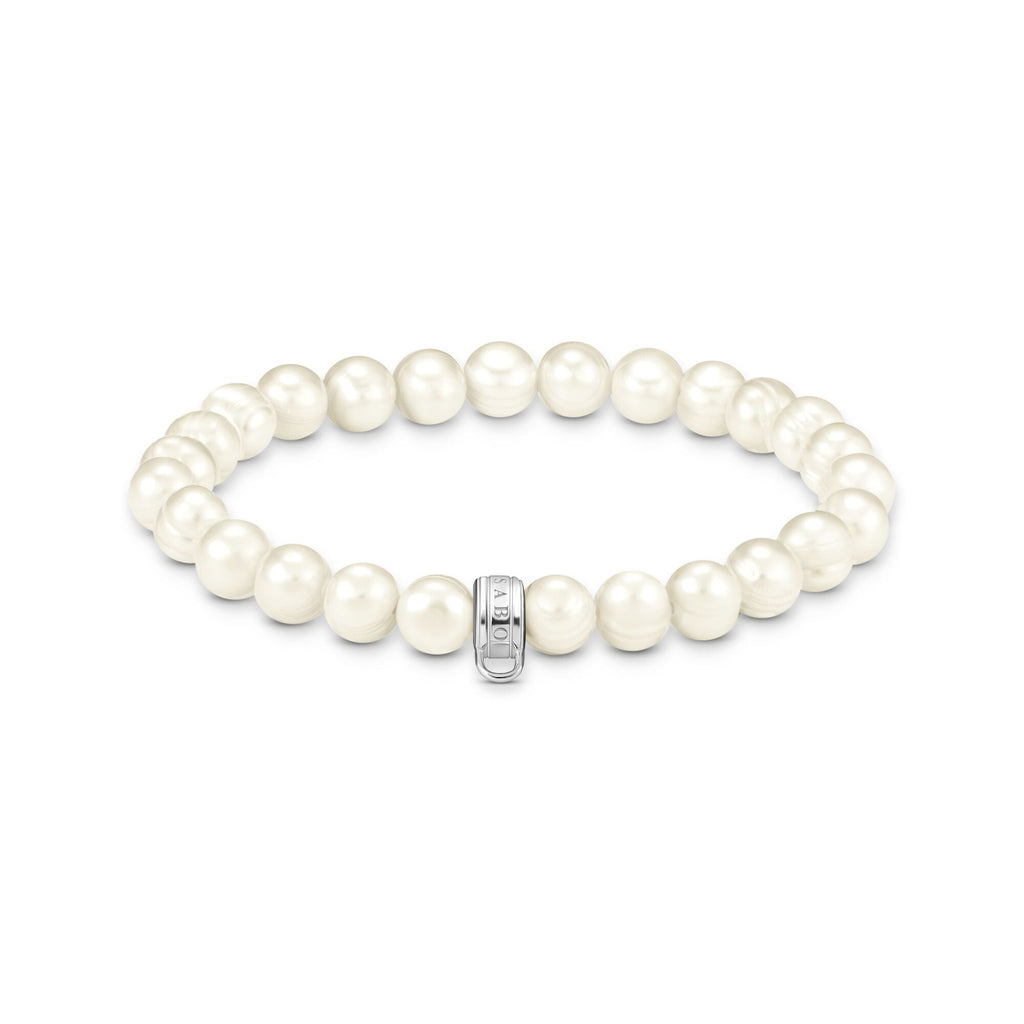 THOMAS SABO Charm bracelet with freshwater cultured pearls