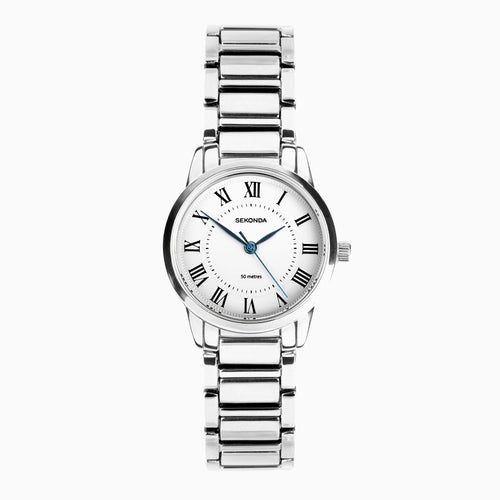 Sekonda Beaumont Ladies Watch | Silver Alloy Case & Bracelet with White Dial