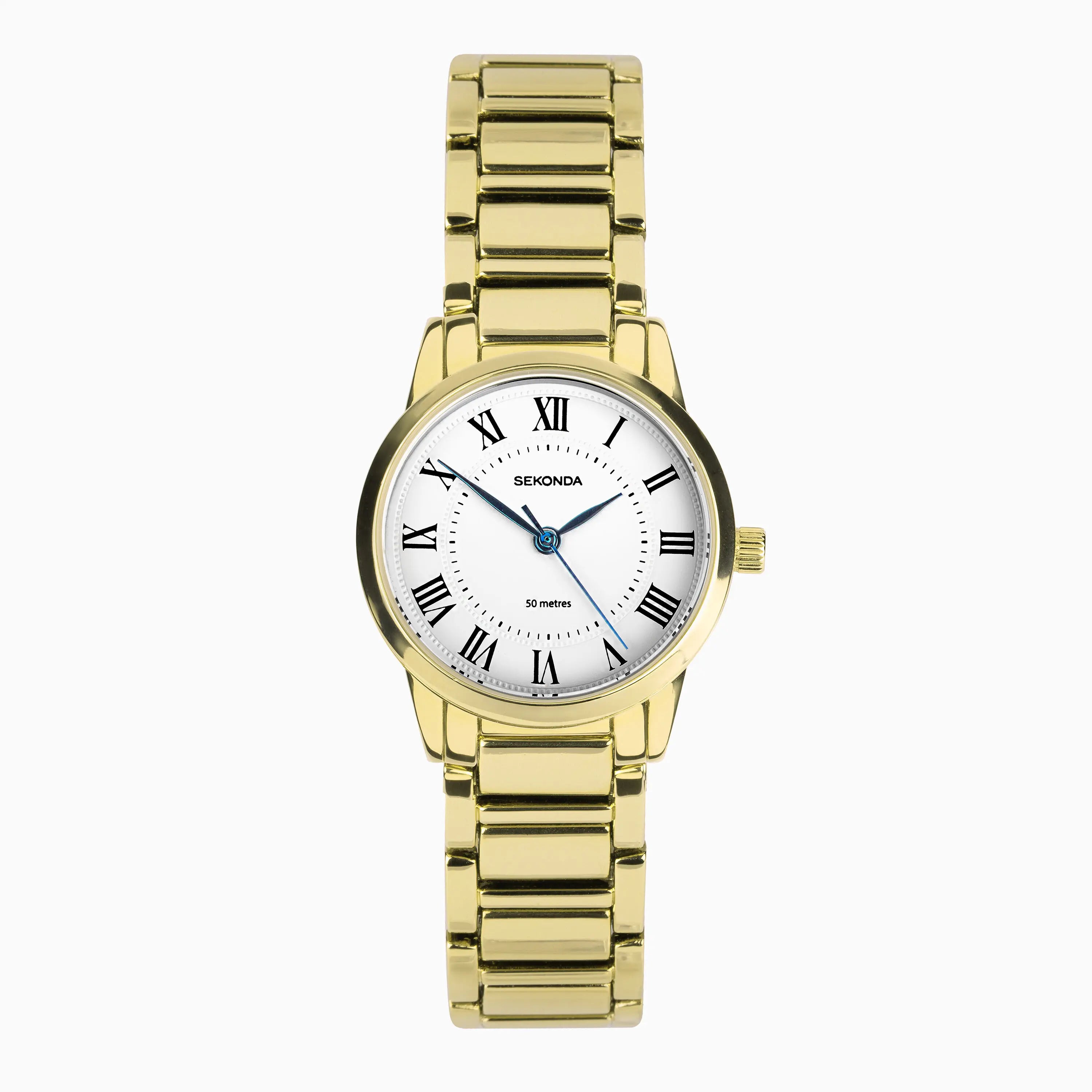 Sekonda Beaumont Ladies Watch | Gold Alloy Case & Bracelet with White Dial