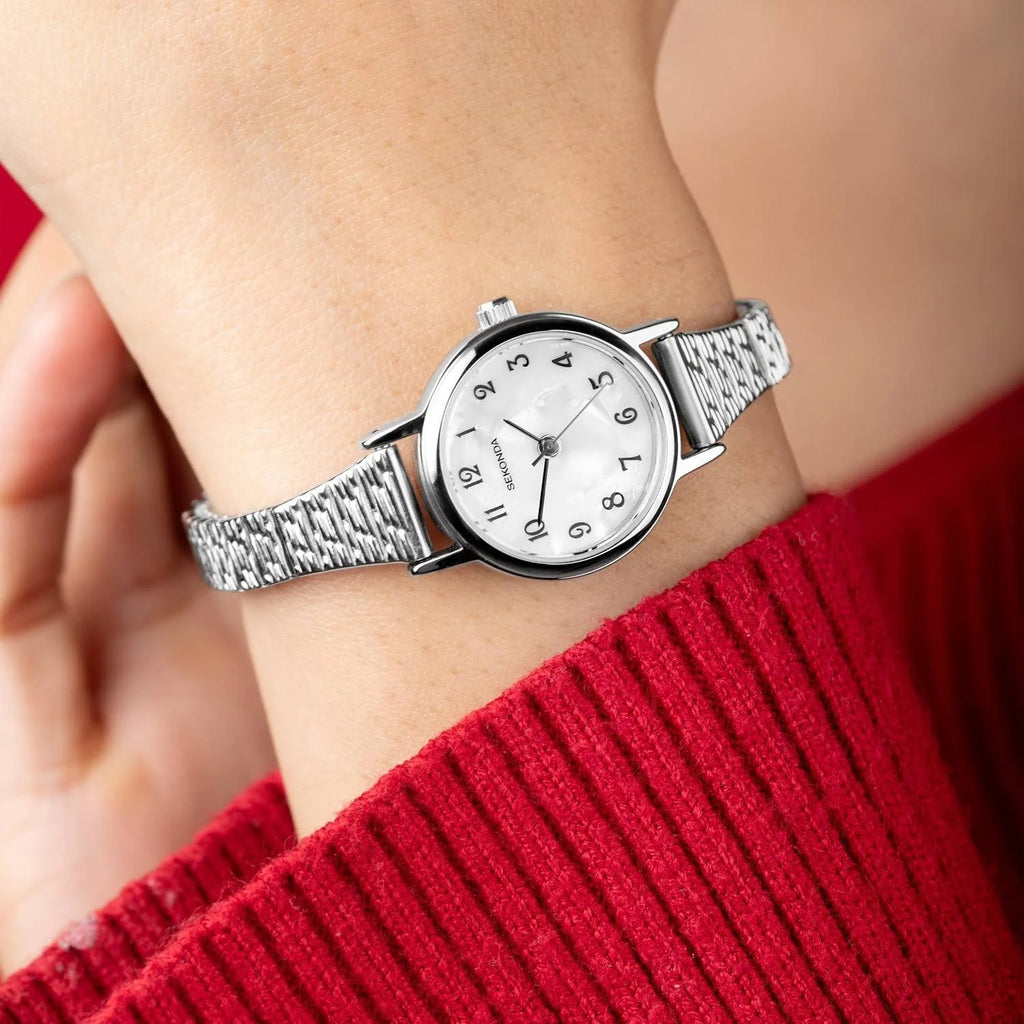 Connolly Silver Mother Of Pearl Expandable Watch